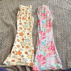 Posh Peanut Star and Floral Kids Bottoms